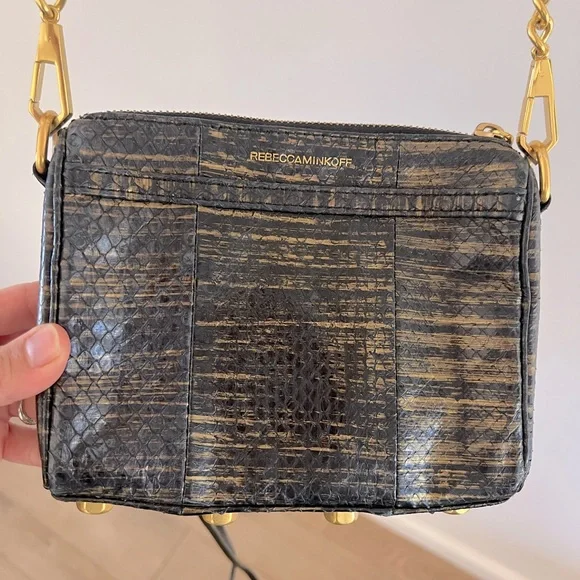 Rebecca Minkoff Black and Gold Crossbody - Picture 4 of 7